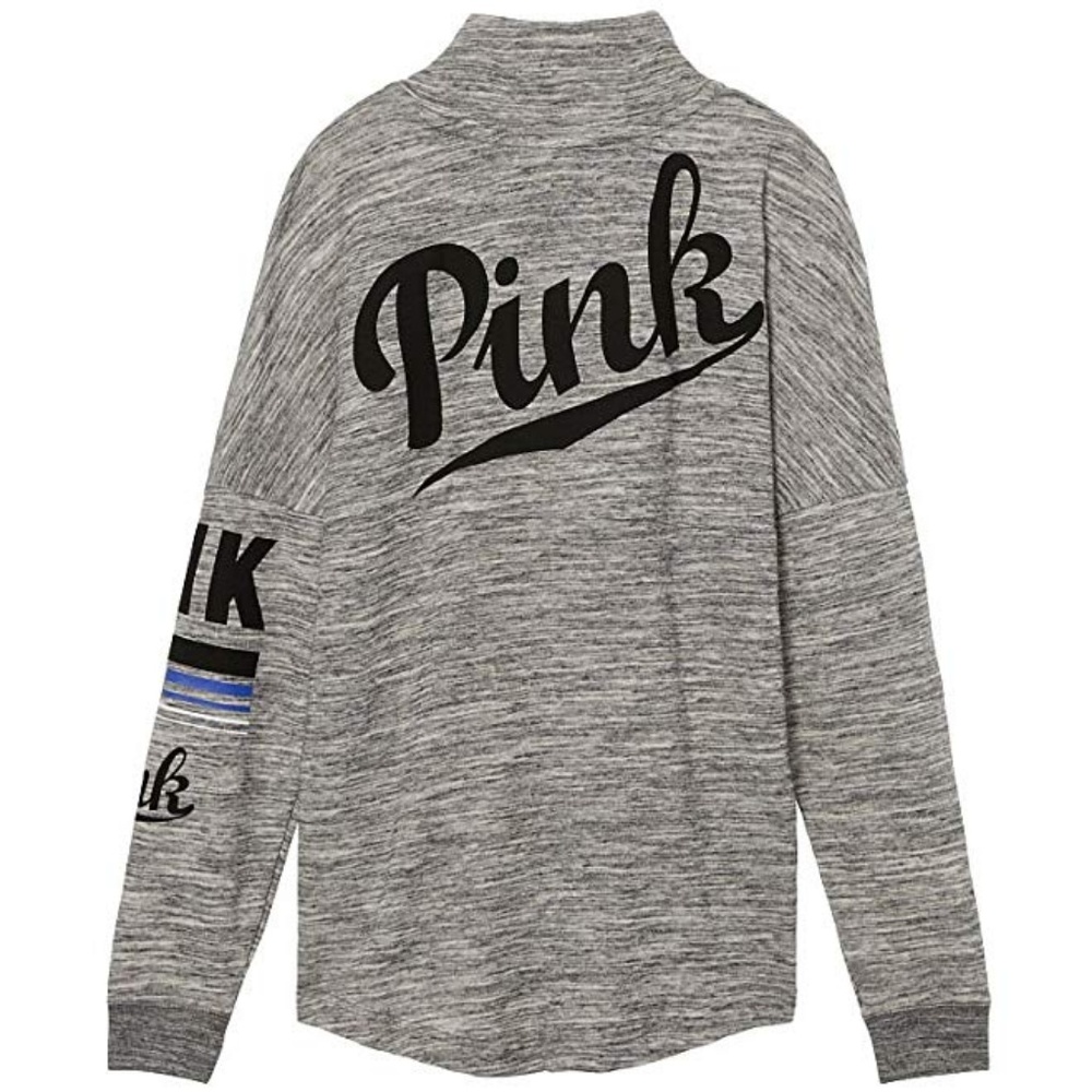 Victoria's Secret PINK NEW Varsity Quarter Snap
